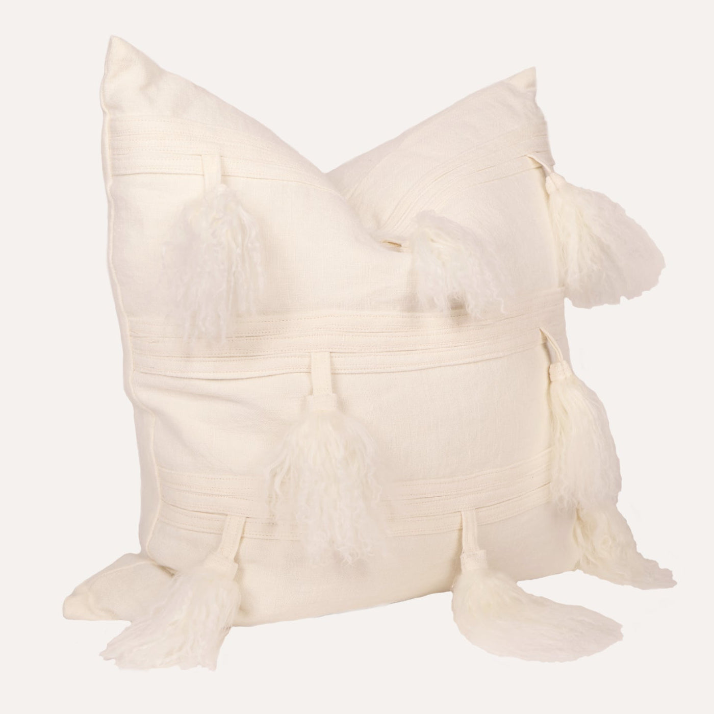 24 x 24 Oyster Washed Linen Pillow