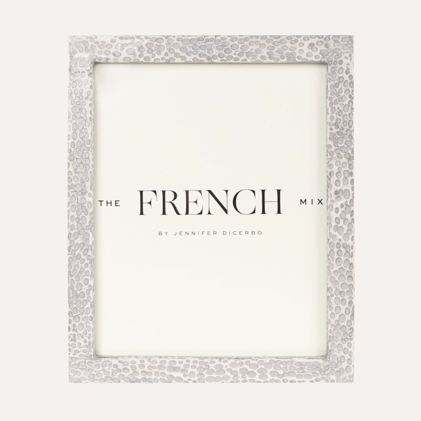 Eggshell Silver & White Picture Frame - 8x10