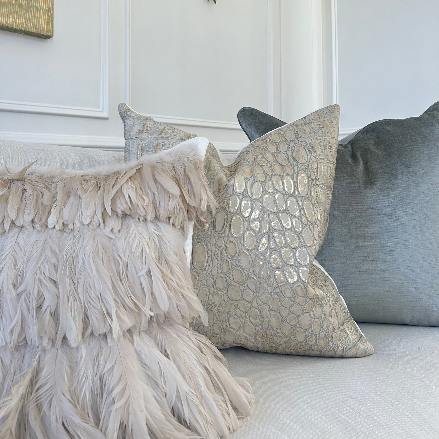19x19 Feather Pillow (silk)