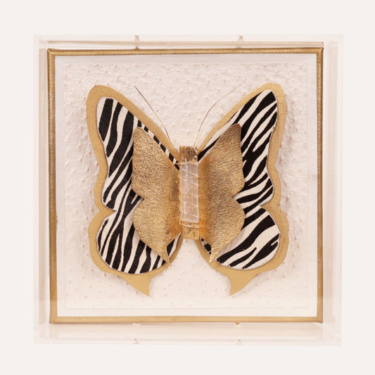 Zebra Butterfly Art