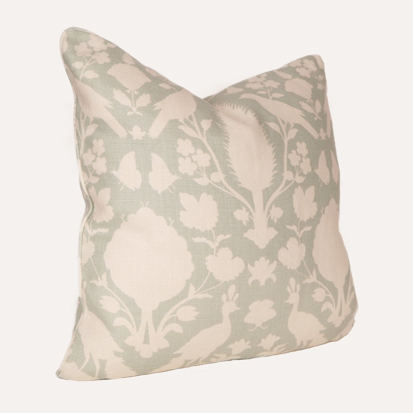 Spa Bird Linen Pillow
