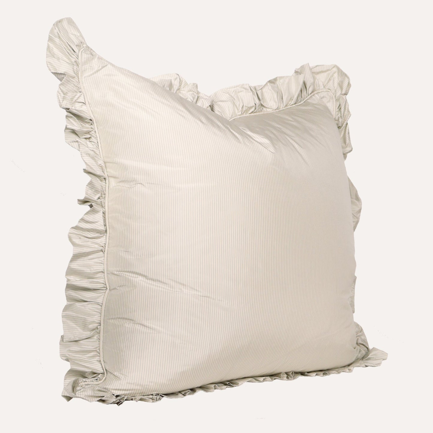 Double Sided Silk Euro with Ruffle