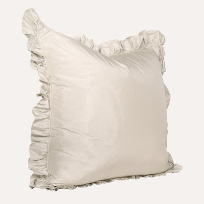 Double Sided Silk Euro with Ruffle
