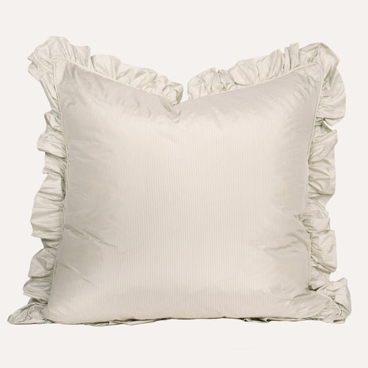 Double Sided Silk Euro with Ruffle