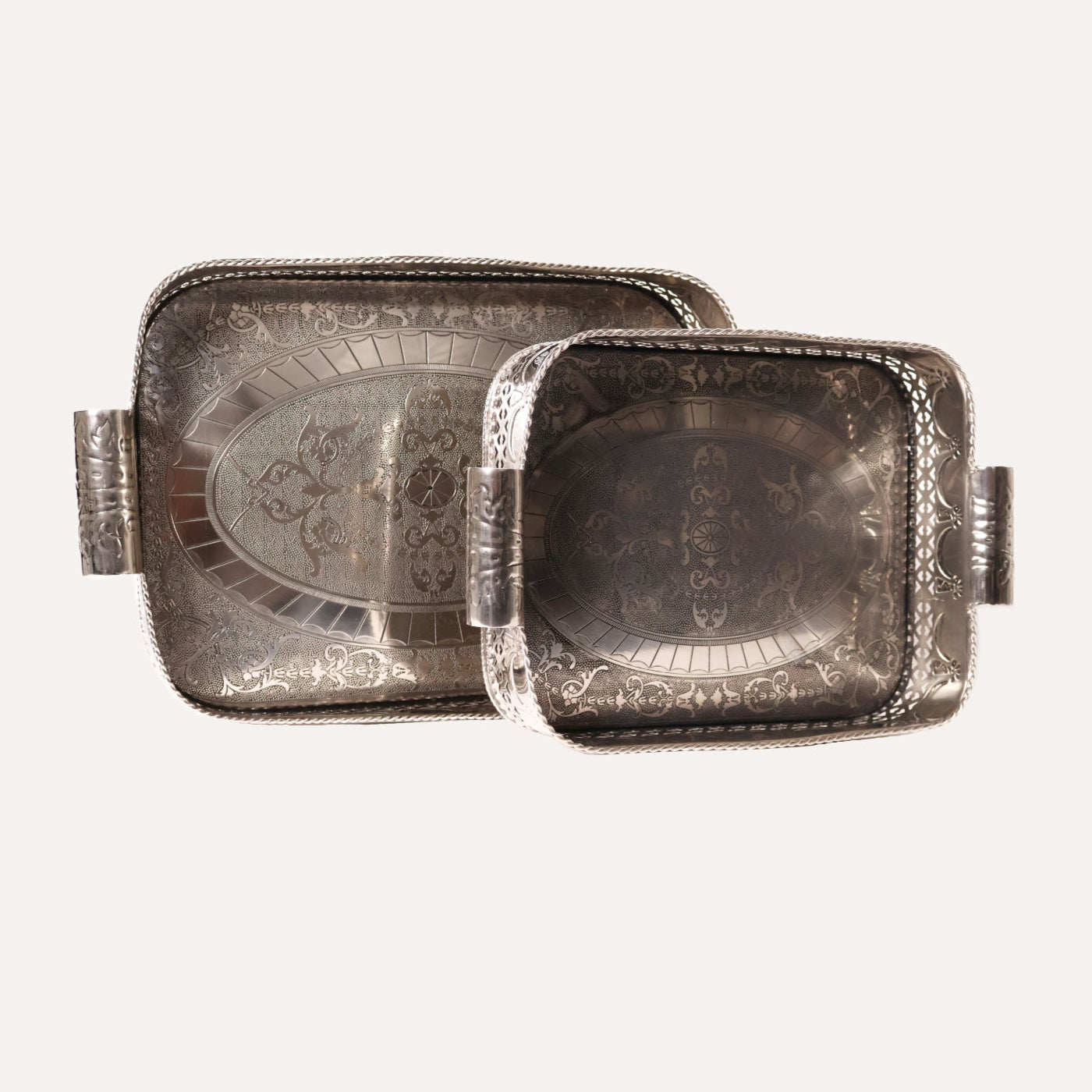 Silver Embossed Tray