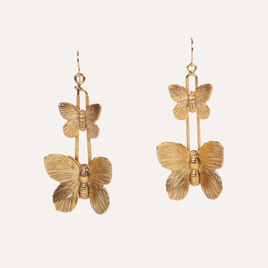 Double Butterfly Earrings