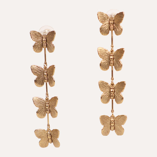 Multiple Butterfly Dangle Earrings