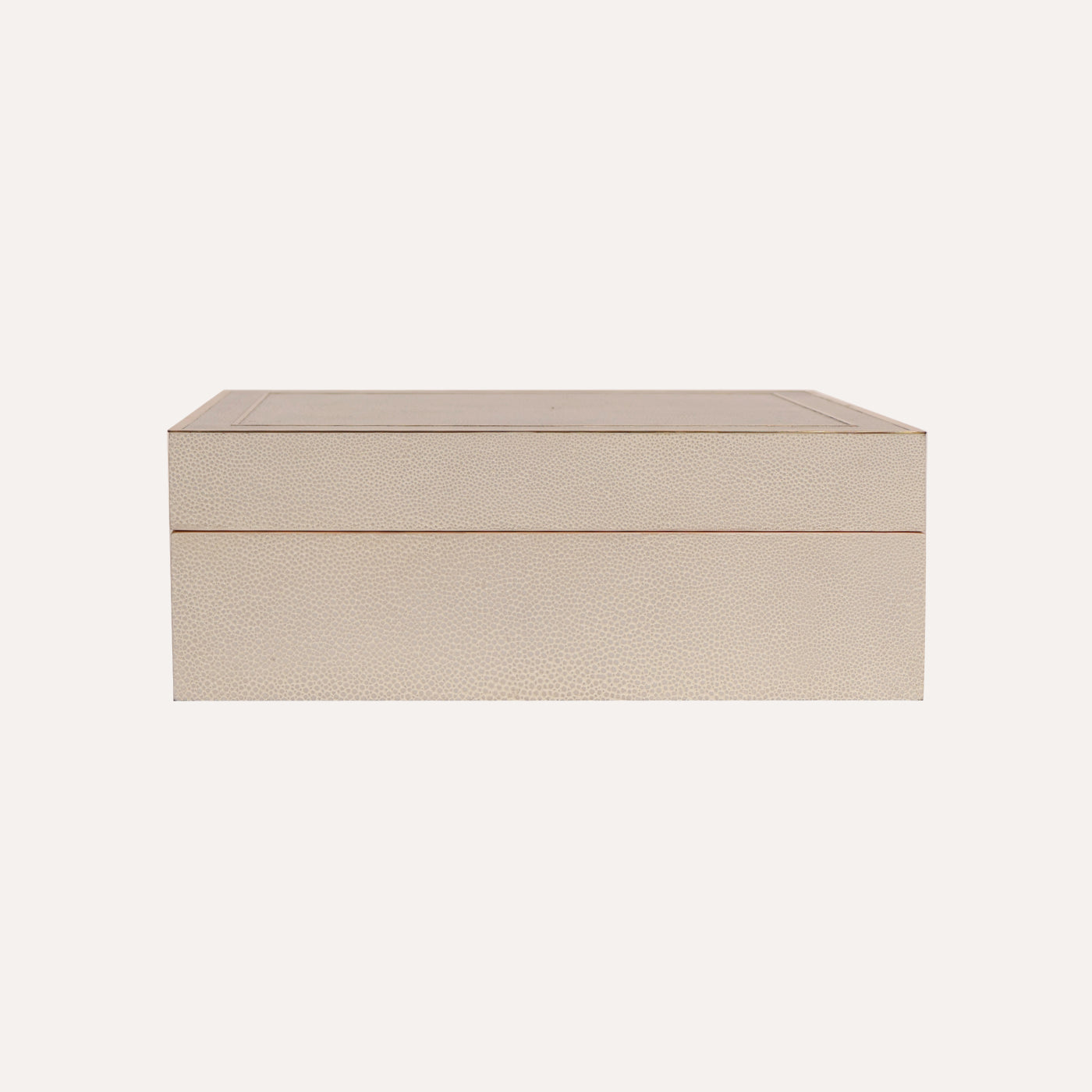Snow Shagreen Rectangular Box