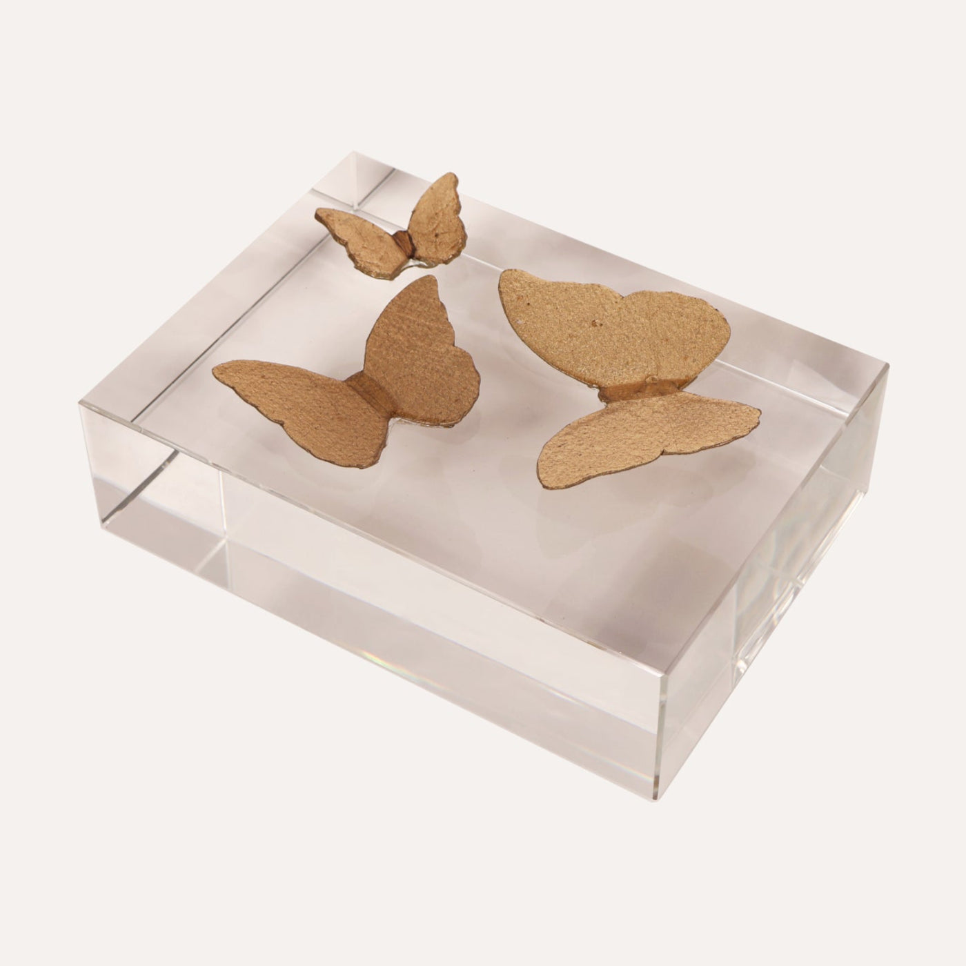Handmade Butterfly on Crystal Book Topper