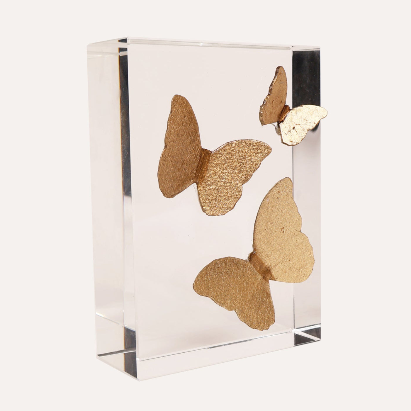 Handmade Butterfly on Crystal Book Topper