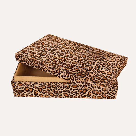 Cheetah Hair on Hide Box