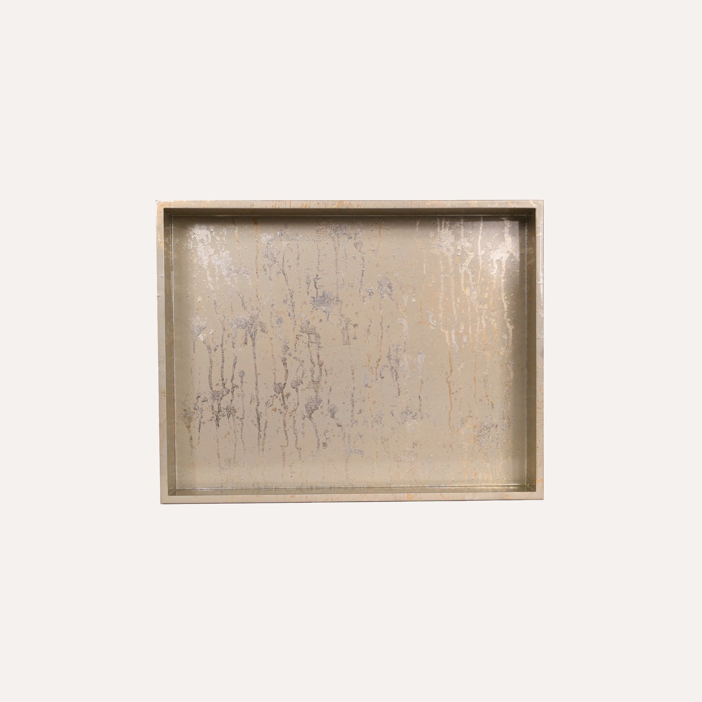 Champagne Silver Leaf Tray