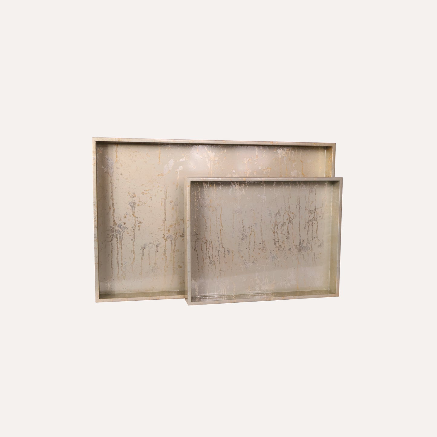 Champagne Silver Leaf Tray
