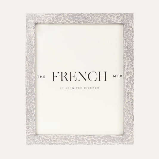 Eggshell Silver & White Picture Frame - 8x10