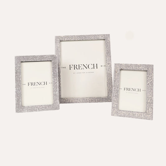 Eggshell Silver & White Picture Frame - 5x7