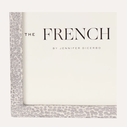 Eggshell Silver & White Picture Frame - 8x10