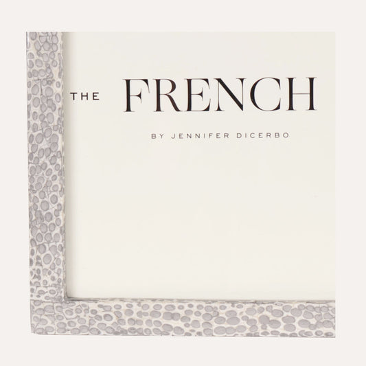 Eggshell Silver & White Picture Frame - 4x6