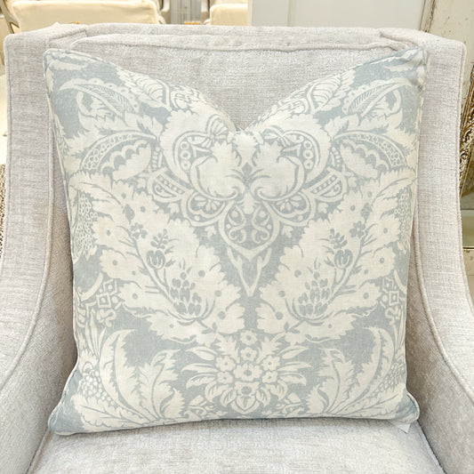 Spa Damask Linen Pillow