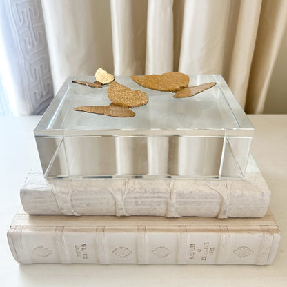 Handmade Butterfly on Crystal Book Topper
