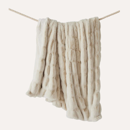 Ivory Deluxe Throw 60x72