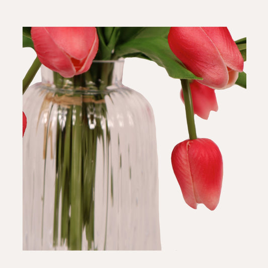 Pleated Glass Vase