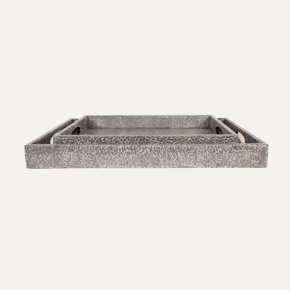 Grey Eggshell Lacquered Tray