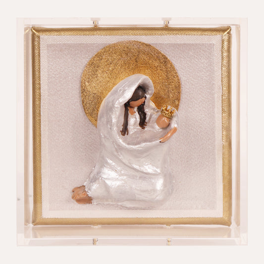 6x6 Sculpted Mary with Halo