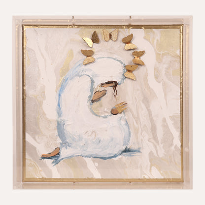 12x12 Mary With Butterfly Halo
