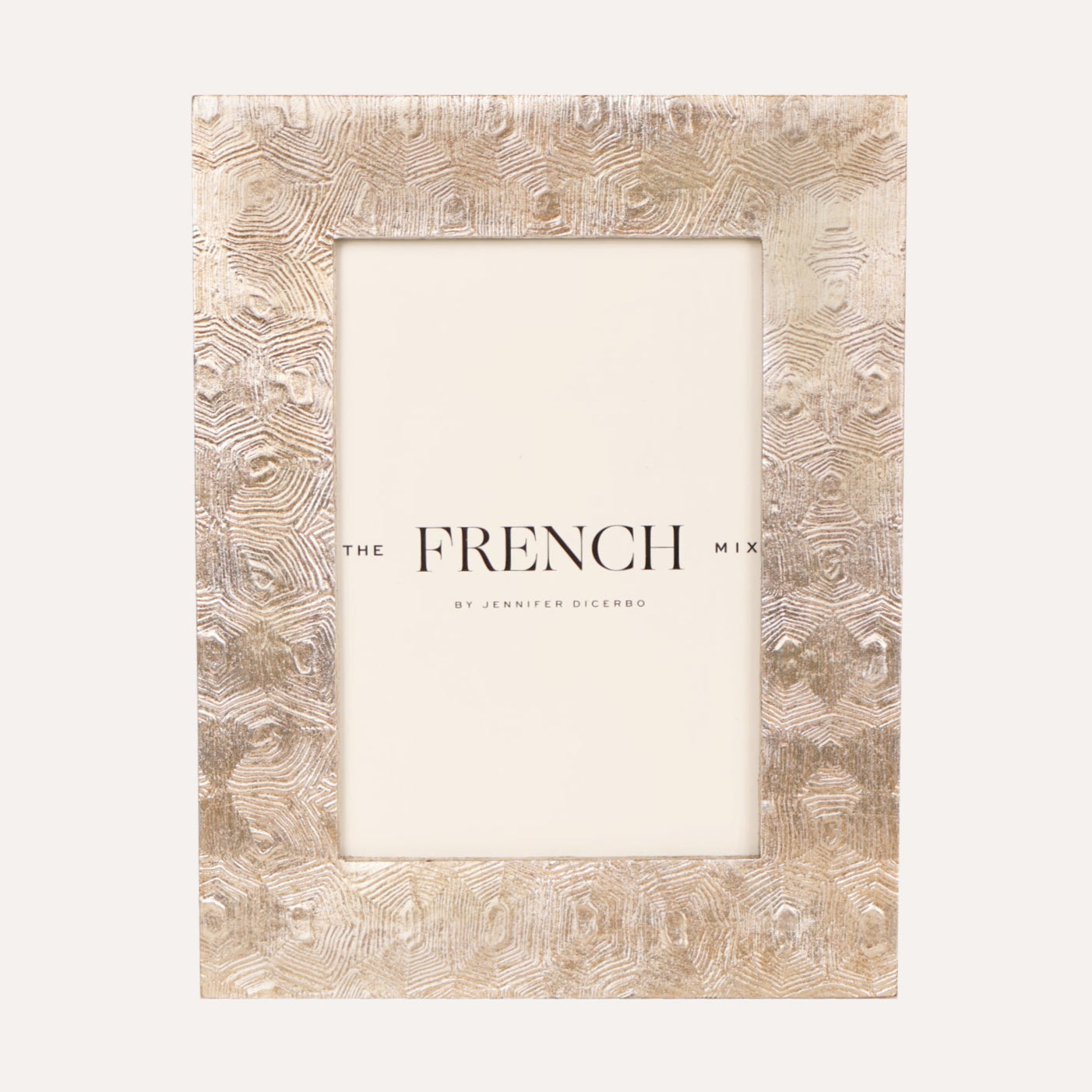 Tortoise Warm Silver Picture Frame 5" x 7"
