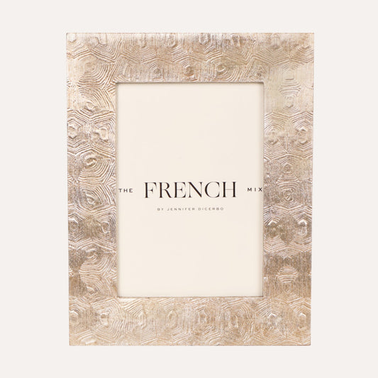 Tortoise Warm Silver Picture Frame 5" x 7"