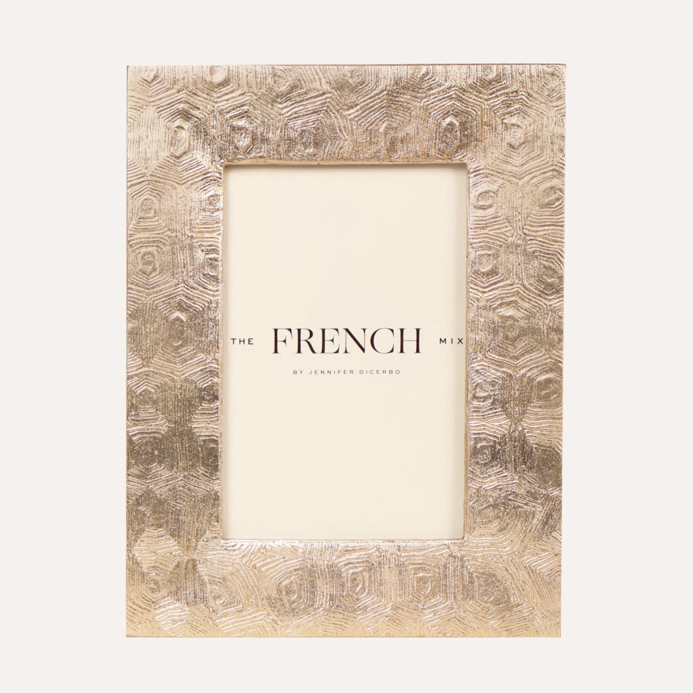 Tortoise Warm Silver Picture Frame 4" x 6"