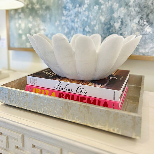 Champagne Silver Leaf Tray