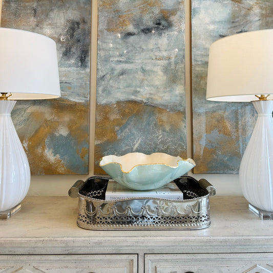 Silver Embossed Tray