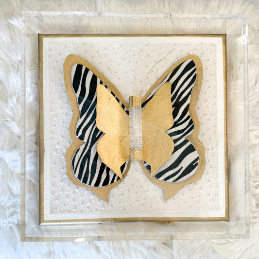 Zebra Butterfly Art