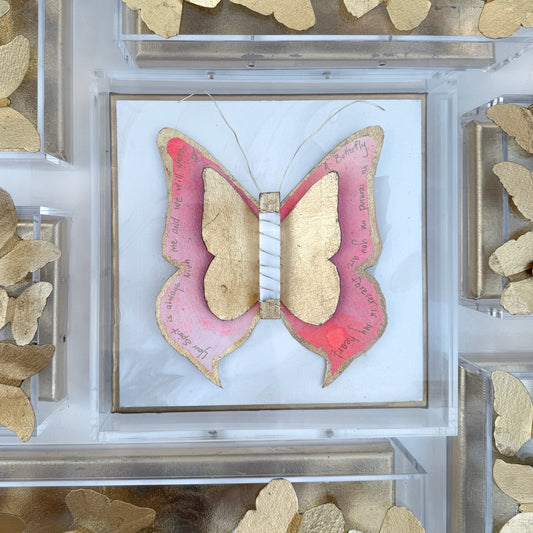 Prayer Watercolor Butterfly on Marble