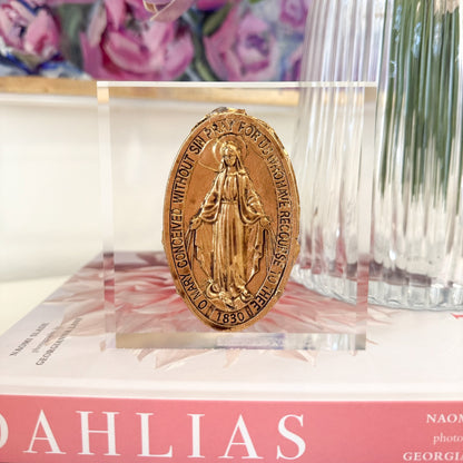 Blessed Mother on Acrylic