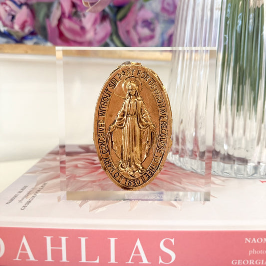 Blessed Mother on Acrylic