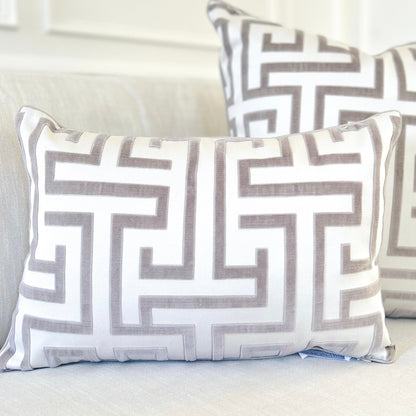Greek Key Lumbar (grey)