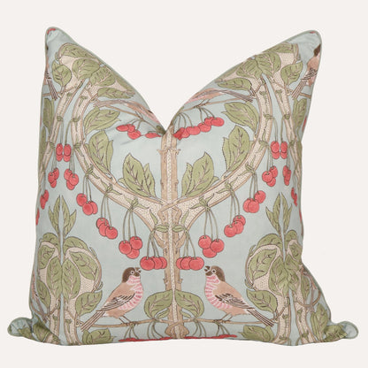22x22 Soft Blue Bird & Cherry