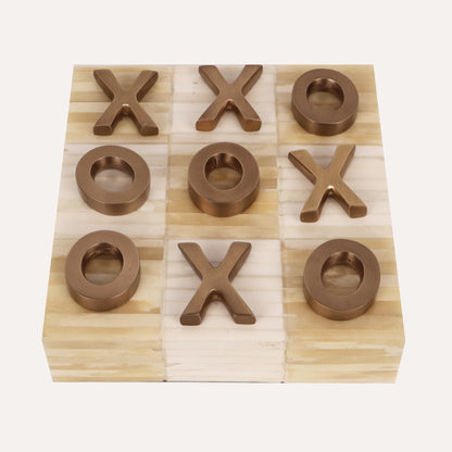 Bone & Brass Tic Tac Toe