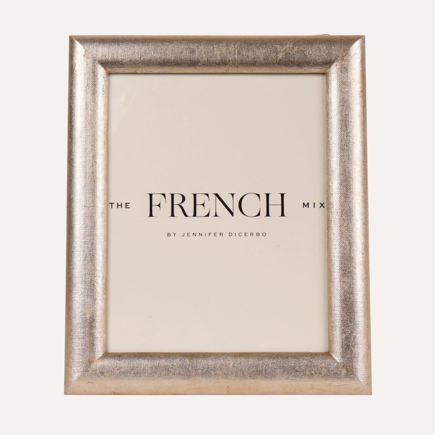 Linen Warm Silver Picture Frame - 8x10