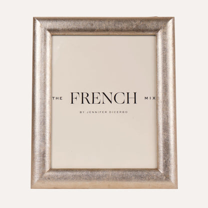 Linen Warm Silver Picture Frame - 8x10