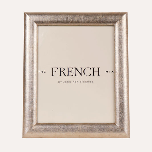 Linen Warm Silver Picture Frame - 8x10