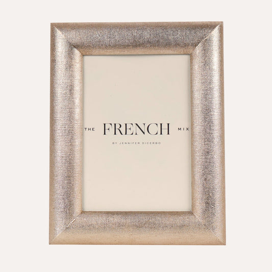 Linen Warm Silver Picture Frame - 5x7