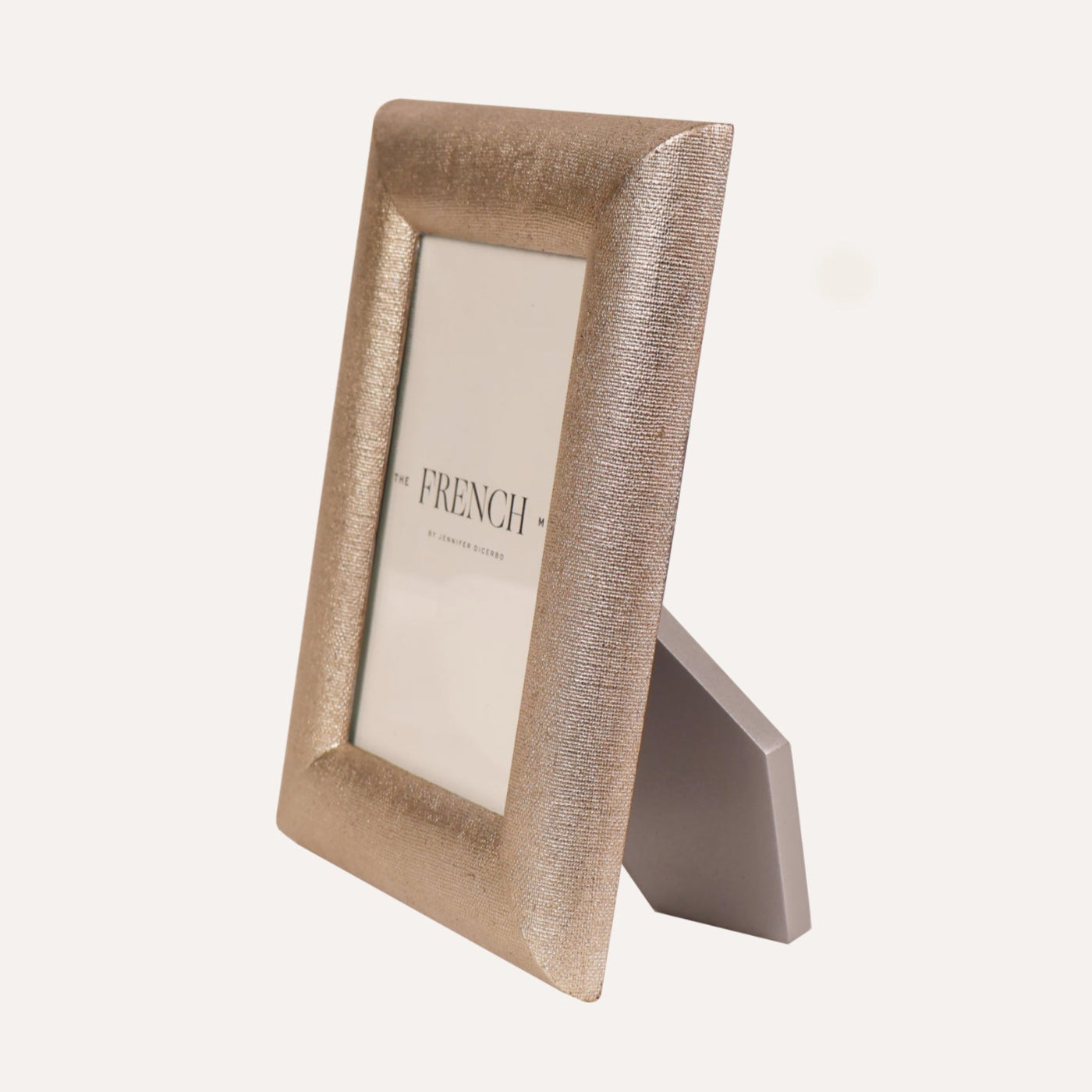 Linen Warm Silver Picture Frame - 4x6