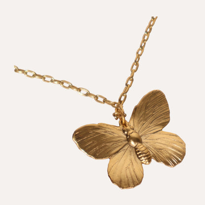 Large Butterfly Charm Necklace