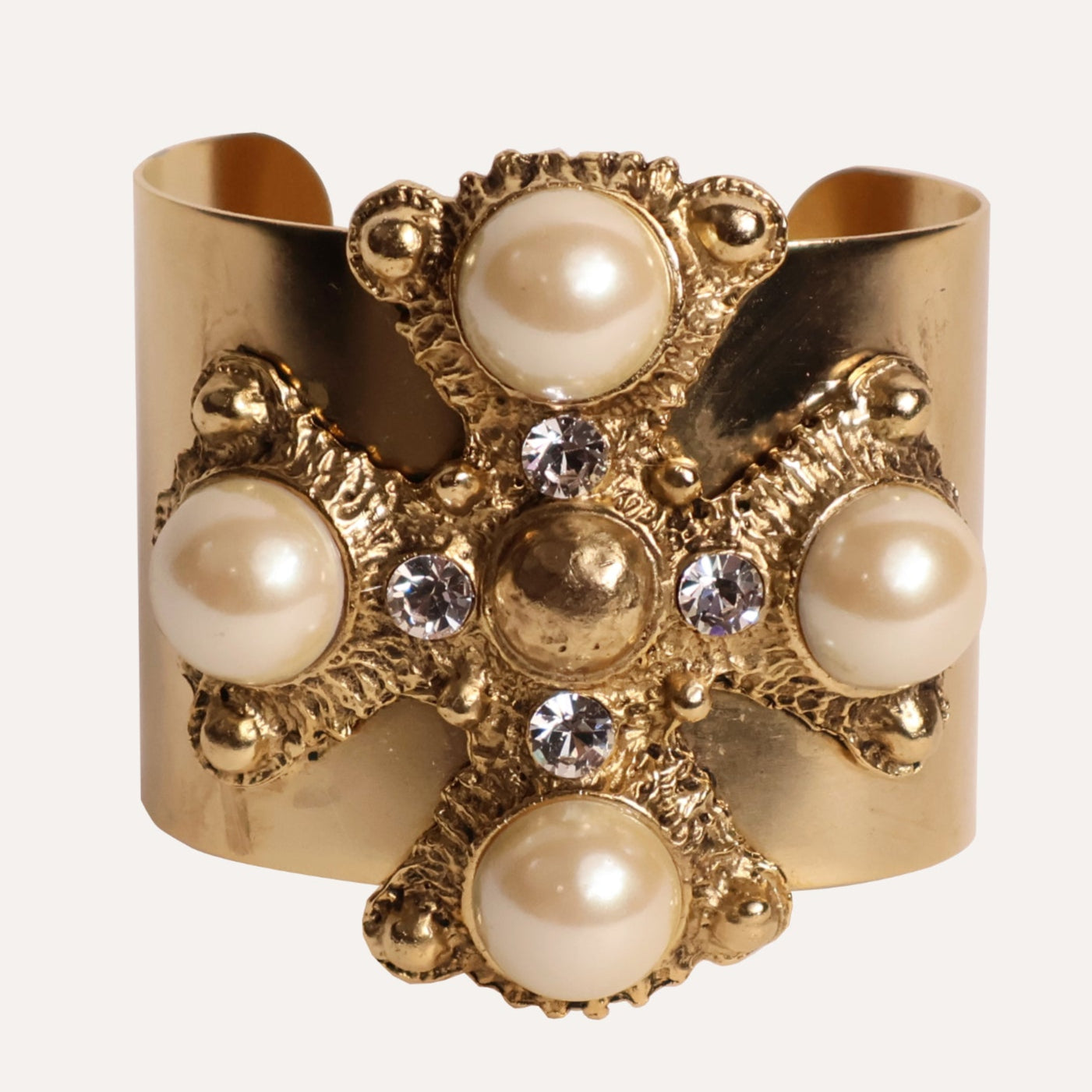 Pearl Adorned Cuff Bracelet