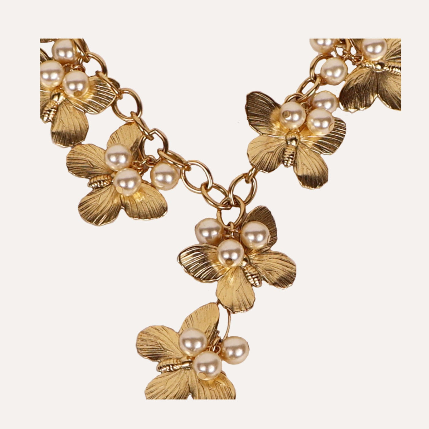 Long Multiple Butterfly Necklace
